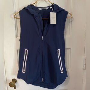 NWT Peter Millar Jameson Flex Adapt Women's Full Zip Hooded Vest. Size S